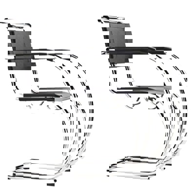 Mies van der Rohe ब्रैकट कुर्सी S 533 LF के लिए विवरण दिखाएं Mies van der Rohe ब्रैकट कुर्सी S 533 LF की तस्वीर