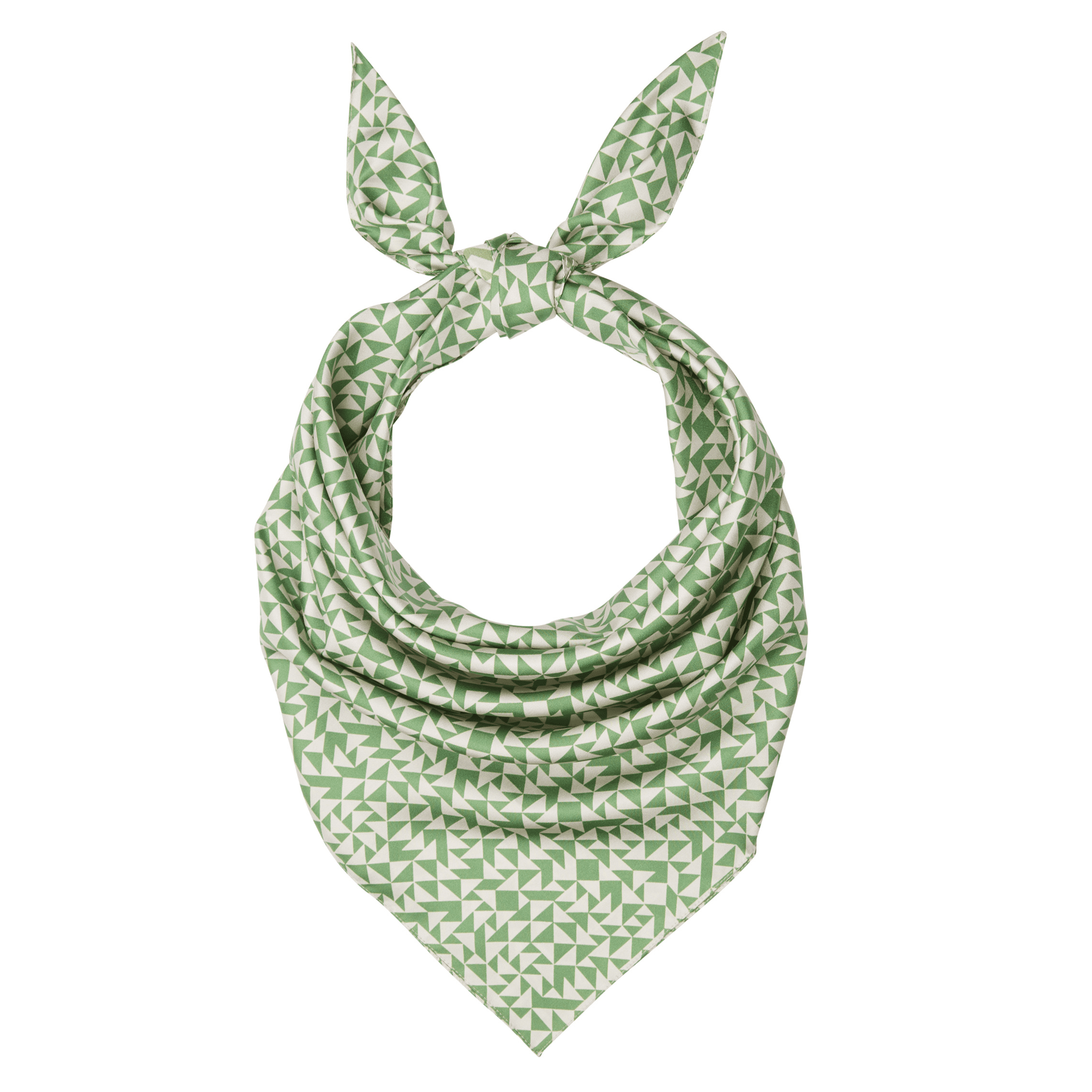 Picture of Anni Albers green silk scarf